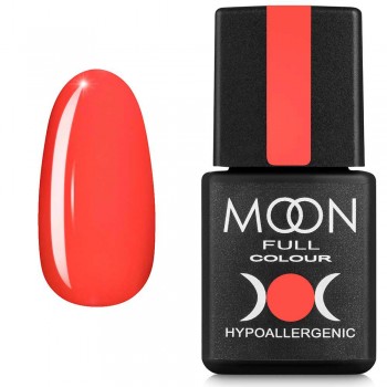 Гель-лак MOON FULL Neon color Gel polish №706 кораловий 8 мл