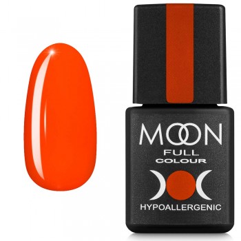 Гель-лак MOON FULL Neon color Gel polish №707 морквяно-кораловий 8 мл