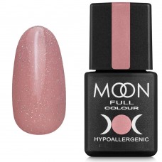 Гель-лак MOON FULL Opal color Gel polish №505 бежево-бузковий з різнобарвним шиммером 8 мл