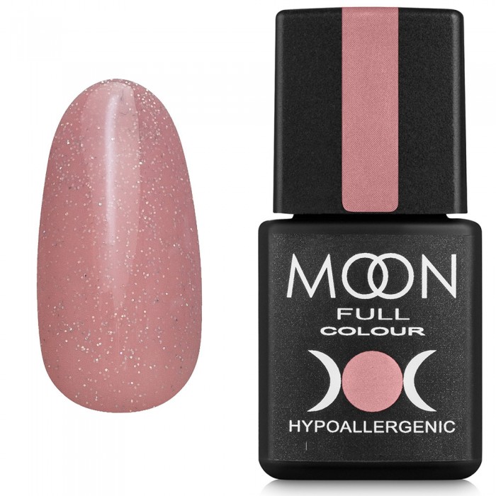 Гель-лак MOON FULL Opal color Gel polish №505 бежево-сиреневый с разноцветным шиммером 8 мл