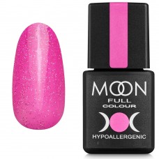 Гель-лак MOON FULL Opal color Gel polish №506 бліда фуксія з різнобарвним шиммером 8 мл