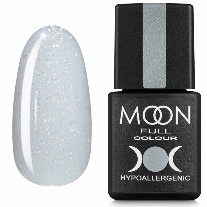 Гель-лак MOON FULL Opal color Gel polish №507 напівпрозорий з дрібним золотистим шиммером 8 мл, 5908254190711