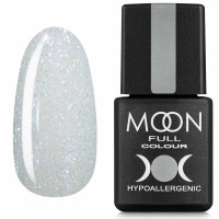 Гель-лак MOON FULL Opal color Gel polish №508 напівпрозорий з дрібним різнобарвним шиммером 8 мл