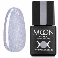Гель-лак MOON FULL Opal color Gel polish №509 светло-сиреневый с разноцветным шиммером 8 мл