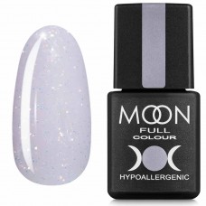 Гель-лак MOON FULL Opal color Gel polish №510 ніжно-рожевий з дрібним різнобарвним шиммером 8 мл