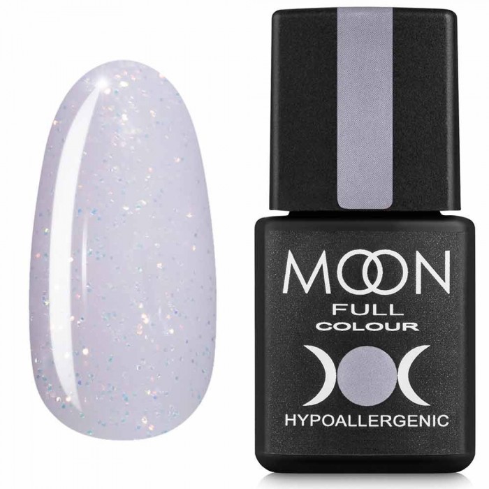 Гель-лак MOON FULL Opal color Gel polish №510 нежно-розовый с разноцветным шиммером 8 мл