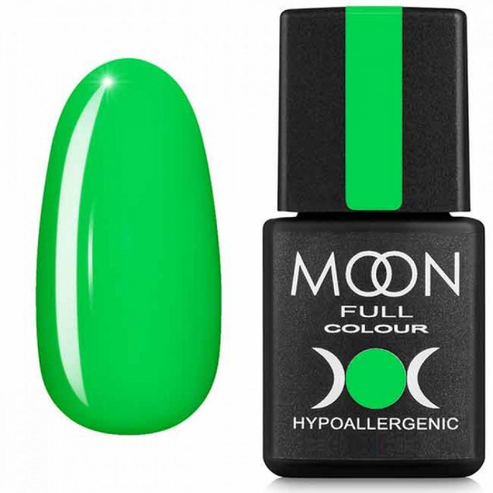 Гель-лак MOON FULL Summer №633 ярко-зеленый 8 мл