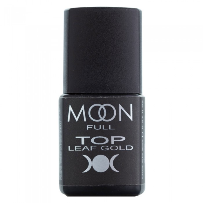 MOON FULL Toп Leaf Gold 8 мл без липкого шару, 5908254002380
