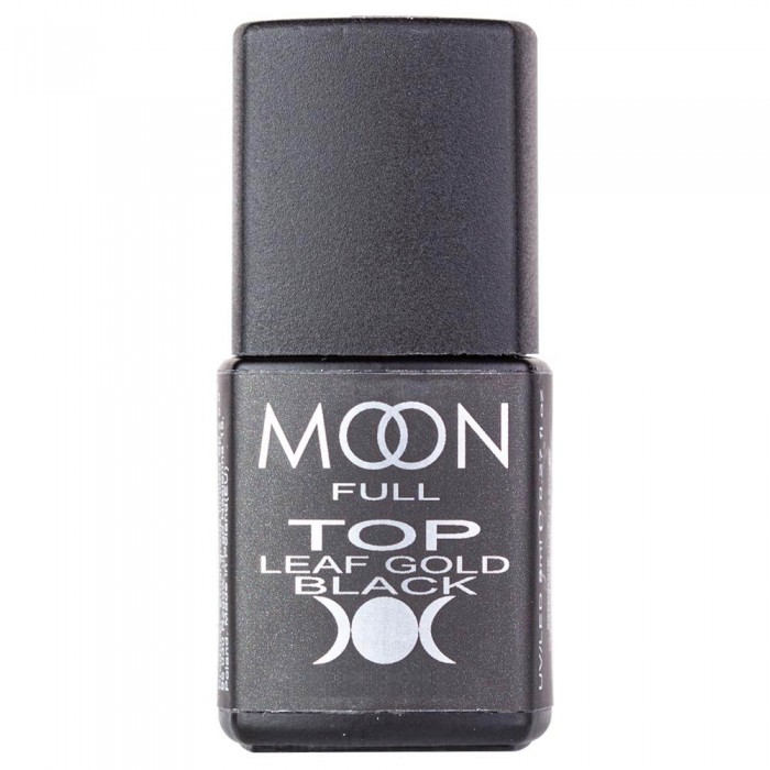 Топ для гель лака Moon Full Leaf Gold Black без липкого слоя 8 мл