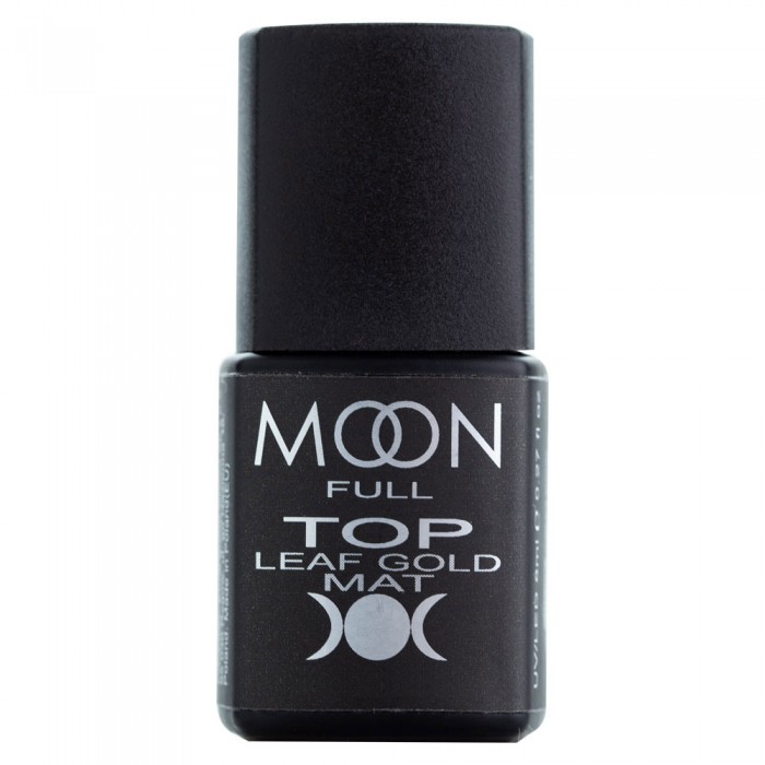 Матовый Топ с блестками Moon Full Leaf Gold Matt без липкого слоя 8 мл