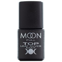 MOON FULL Toп Leaf Silver Matt 8 мл без липкого шару