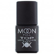 Матовый Топ для гель лака Moon Full Leaf Silver Matt без липкого слоя 8 мл