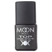 Топ для гель лака Moon Full Leaf White Gold без липкого слоя 8 мл