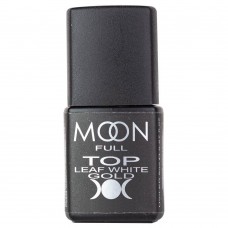 Топ для гель лака Moon Full Leaf White Gold без липкого слоя 8 мл