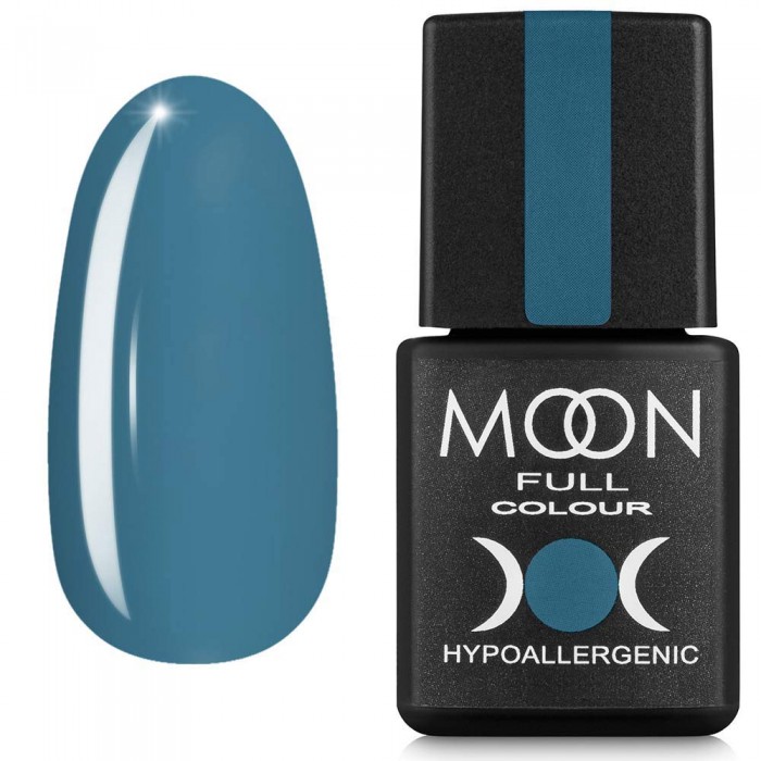 Гель-лак MOON FULL color Gel polish №660 блакитно-сірий 8 мл, 5908254190223