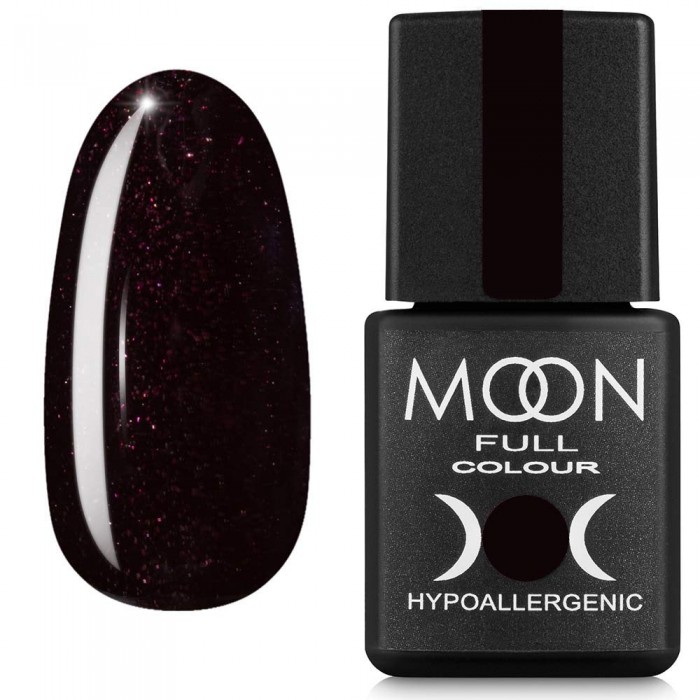 Гель-лак MOON FULL color Gel polish №668 шоколадно-сливовый с шиммером 8 мл