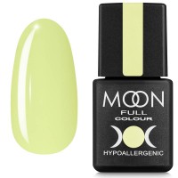 Гель лак Moon Full Breeze color №446 бледно-лимонный 8 мл