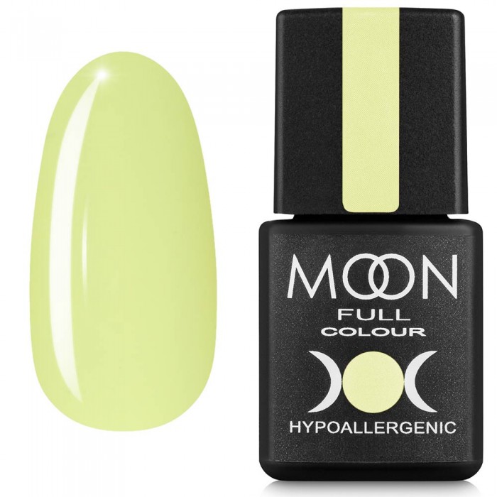 Гель лак Moon Full Breeze color №446 блідо-лимонний 8 мл, 5908254191572