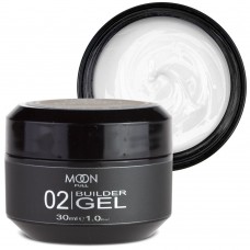 Моделюючий гель Moon Full Builder Gel №02 білий 30 мл