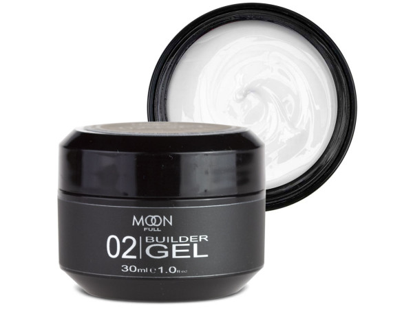 Моделюючий гель Moon Full Builder Gel №02 білий 30 мл