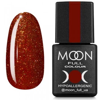 Гель-лак Moon Full Diamond №17 медно-рыжий шиммер
