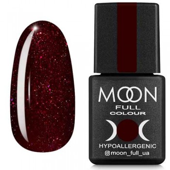 Заказать Гель-лак Moon Full Diamond №21 насыщенный бордовый с розовым шиммером недорого