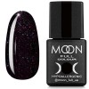 Гель-лак Moon Full Diamond №24 темный баклажан с разноцветным шиммером
