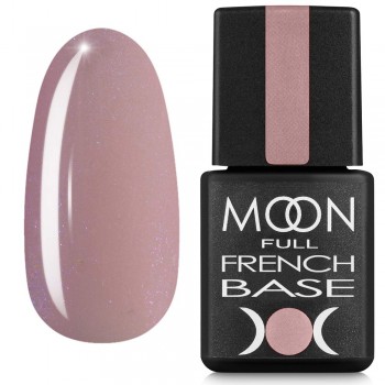 French Base Moon Ful №16 рожевий з дрібним шиммером 8 мл