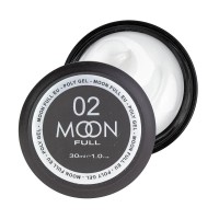 Полігель для нарощування нігтів Moon Full Poly Gel № 02 Молочно-білий 30 мл