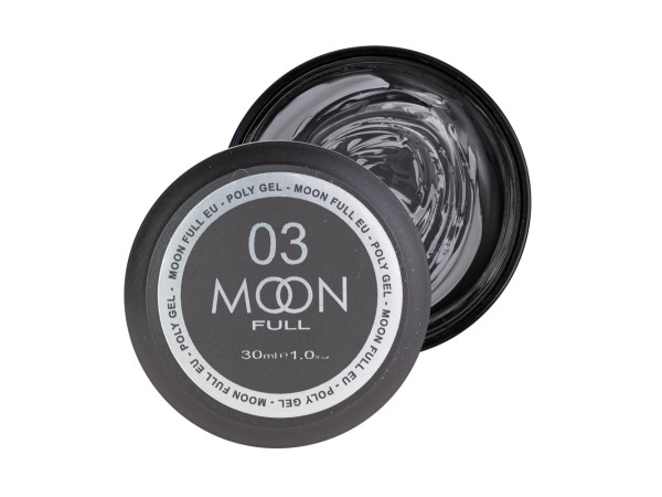 Полігель для нарощування нігтів Moon Full Poly Gel № 03 Прозорий 30 мл
