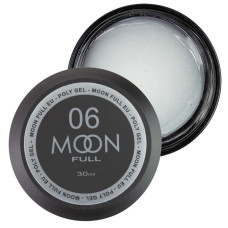 Полігель для нарощування нігтів Moon Full Poly Gel № 06 Молочний з шимером 30 мл