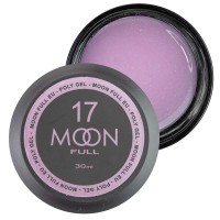 Полігель для нарощування нігтів Moon Full Poly Gel № 17 Перлово-білий з шимером 30 мл