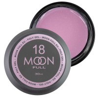 Полігель для нарощування нігтів Moon Full Poly Gel № 18 Рожевий Зефір 30 мл