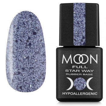 Заказать Светоотражающая цветная база для ногтей Moon Full Star Way №2054 светло-синяя полупрозрачная 8 мл недорого
