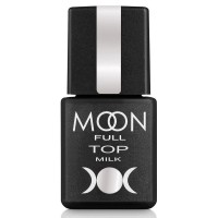 Молочний топ для гель-лаку Moon Full Top milk, 8 мл