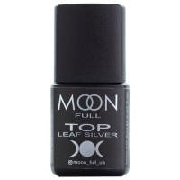 MOON FULL Toп Leaf Silver 8 мл без липкого шару