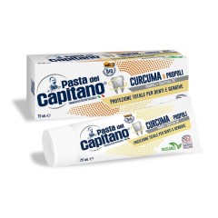Зубная паста  Pasta del Capitano Turmeric&Propolis з куркумой и прополисом 100% Экологическая упаковка 75мл