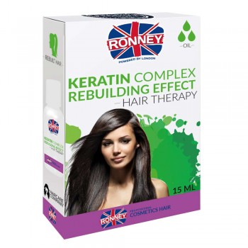 Заказать Олія для волосся Ronney Hair Oil Keratin Complex відновлюючий ефект 15 мл недорого