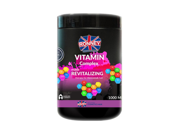 Маска вітамінна RONNEY VITAMIN COMPLEX для тонкого та слабкого волосся 1000 мл