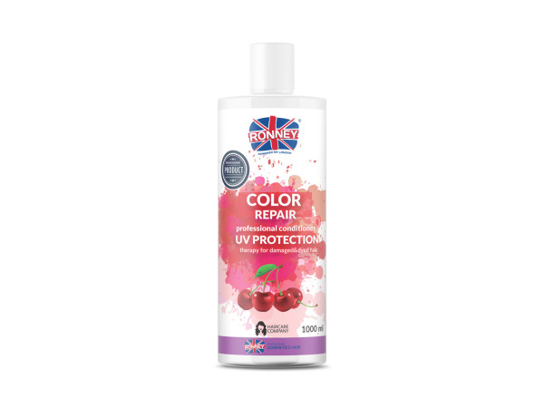 Кондиционер для защиты цвета окрашенных волос RONNEY COLOR REPAIR CHERRY с UV фильтром 1000 мл