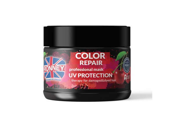 Маска Захист кольору для пофарбованого волосся RONNEY COLOR REPAIR CHERRY з UV фільтром 300 мл