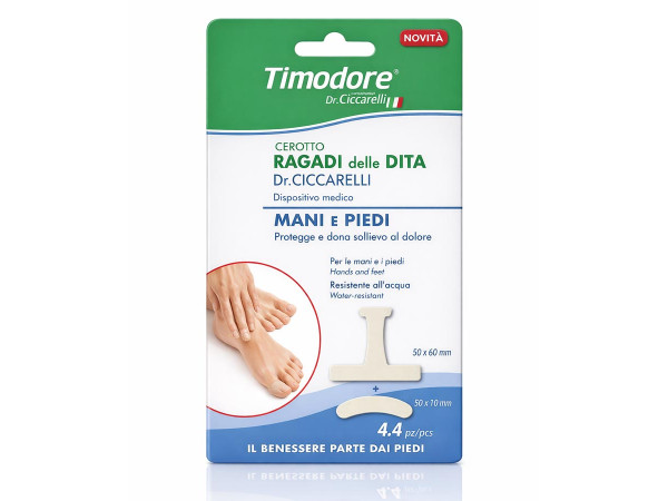 Пластырь от трещин на пальцах рук и ног Timodore Dr. Ciccarelli 4+4 шт