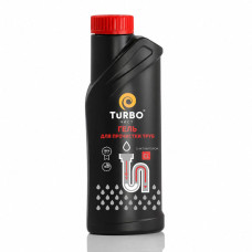 Гель для прочистки канализационных труб TURBO с хлором, 500 мл