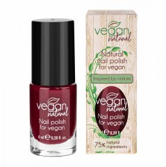 Лак для ногтей Vegan Natural №11 бордовый 6 мл