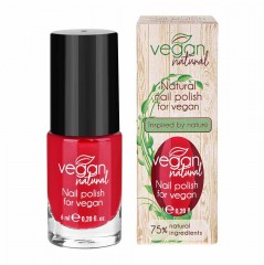 Лак для ногтей Vegan Natural №12 красный 6 мл