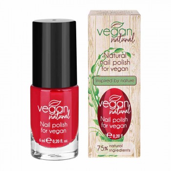 Лак для нігтів Vegan Natural №12 червоний