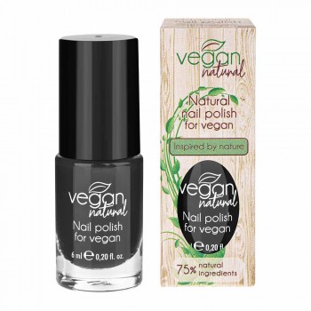 Лак для нігтів Vegan Natural №15 чорний
