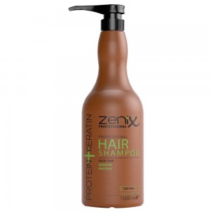 Кератиновый шампунь Zenix Protein Keratin для глубокой очистки волос 1000 мл