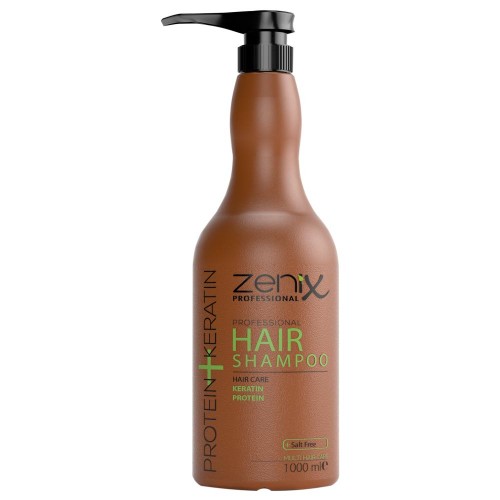 Кератиновый шампунь для глубокой очистки волос Protein+Keratin Zenix (8680075541480)