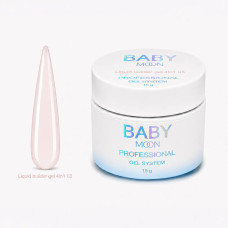 Жидкий гель для укрепления и моделирования ногтей BABY MOON Liquid Builder gel 4 in 1, 15 мл № 03